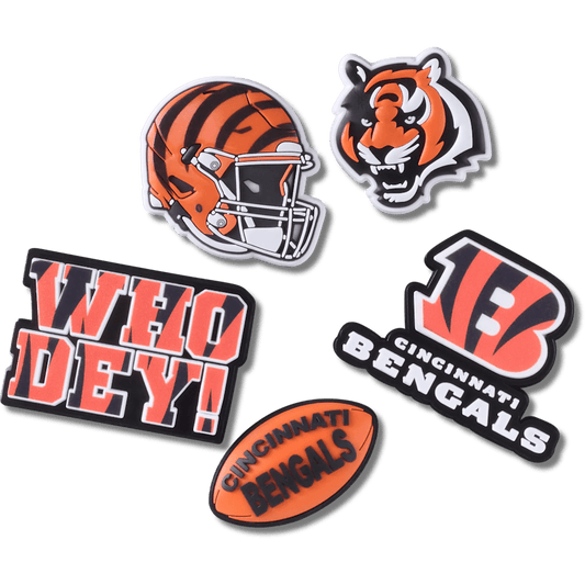 NFL Cincinnati Bengals 5 Pack Jibbitz Shoe Charm | Crocs Exclusive