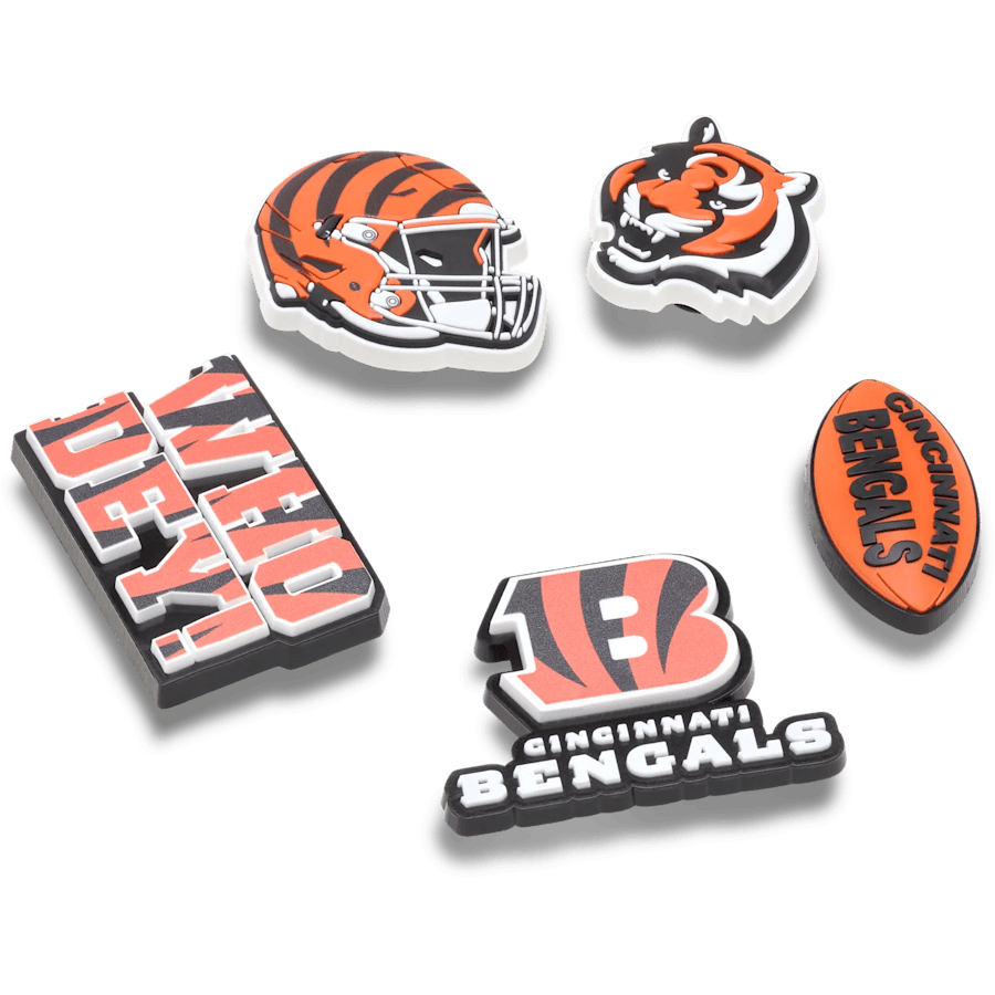 NFL Cincinnati Bengals 5 Pack Jibbitz Shoe Charm | Crocs Exclusive
