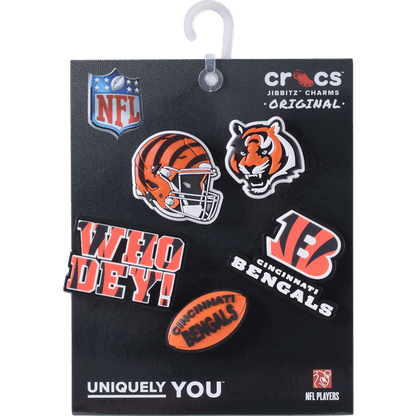NFL Cincinnati Bengals 5 Pack Jibbitz Shoe Charm | Crocs Exclusive