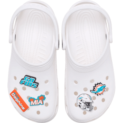 NFL Miami Dolphins 5 Pack Jibbitz Shoe Charm | Crocs Value