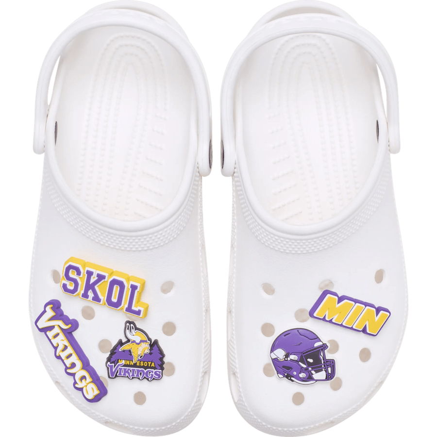 NFL Minnesota Vikings 5 Pack Jibbitz Shoe Charm | Crocs Customer Favorite