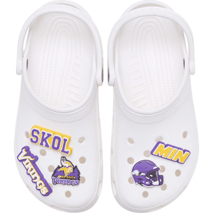NFL Minnesota Vikings 5 Pack Jibbitz Shoe Charm | Crocs Customer Favorite