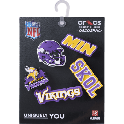 NFL Minnesota Vikings 5 Pack Jibbitz Shoe Charm | Crocs Customer Favorite