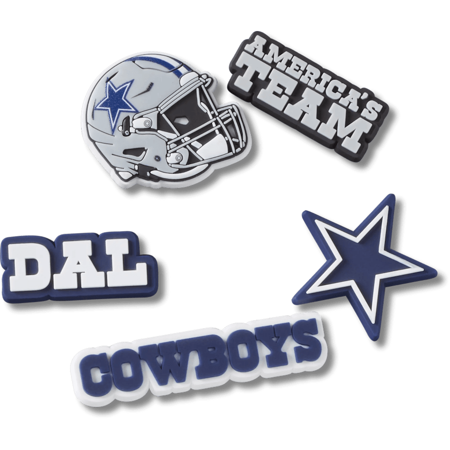 NFL Dallas Cowboys 5 Pack Jibbitz Shoe Charm | Crocs Premium