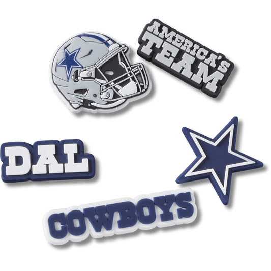 NFL Dallas Cowboys 5 Pack Jibbitz Shoe Charm | Crocs Premium