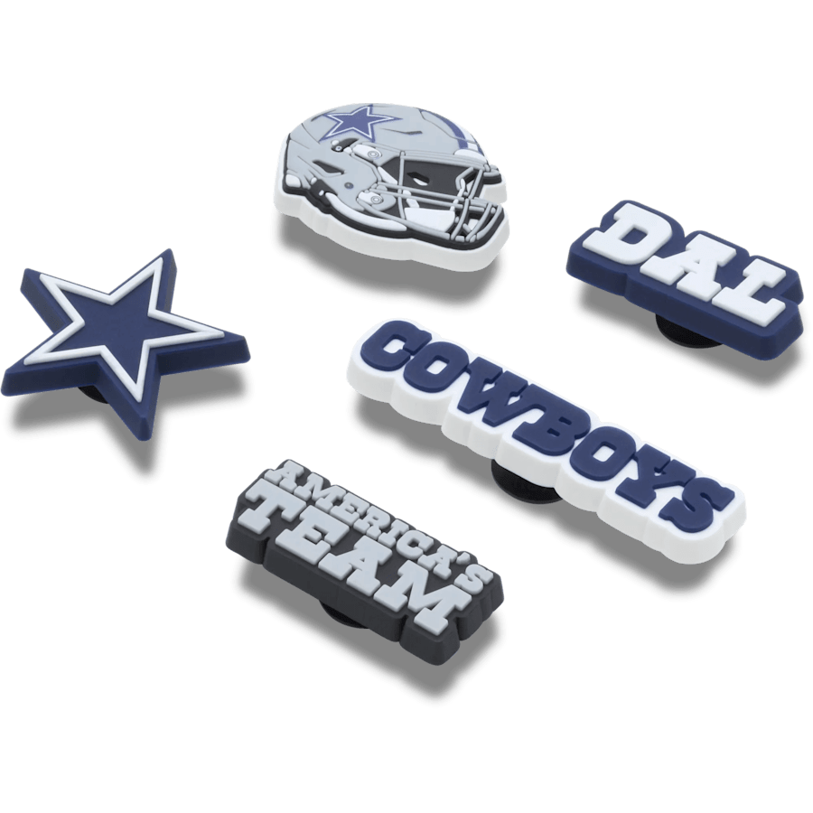 NFL Dallas Cowboys 5 Pack Jibbitz Shoe Charm | Crocs Premium