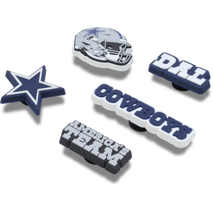 NFL Dallas Cowboys 5 Pack Jibbitz Shoe Charm | Crocs Premium