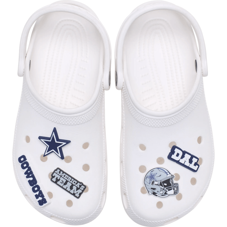 NFL Dallas Cowboys 5 Pack Jibbitz Shoe Charm | Crocs Premium