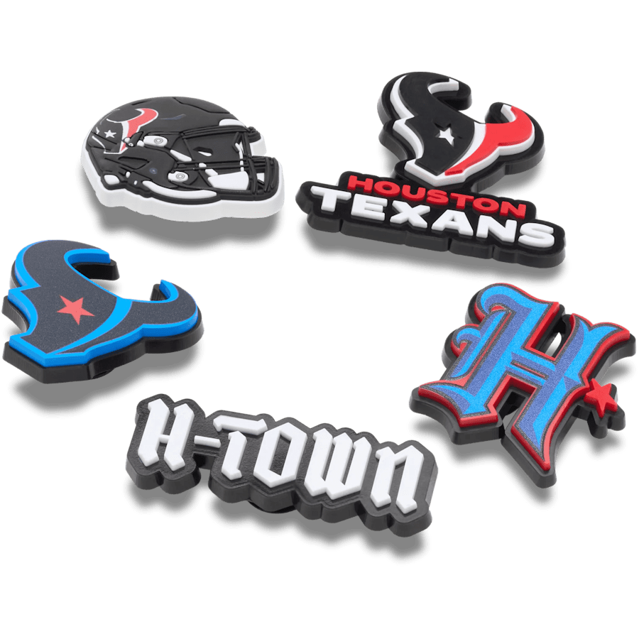 NFL Houston Texans 5 Pack Jibbitz Shoe Charm | Crocs Everyday