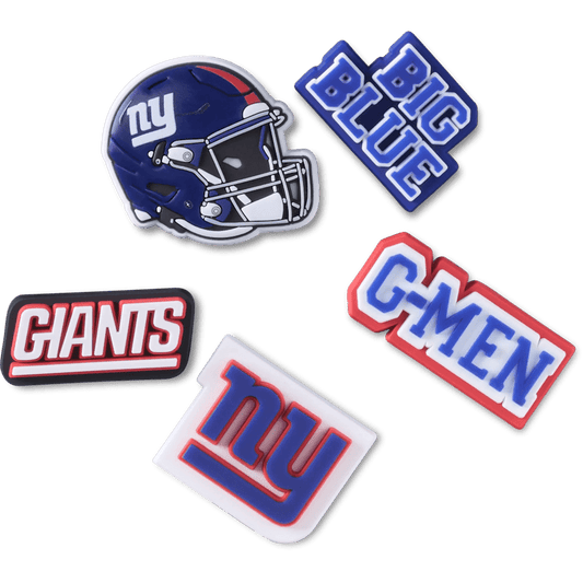 NFL New York Giants 5 Pack Jibbitz Shoe Charm | Crocs Quality