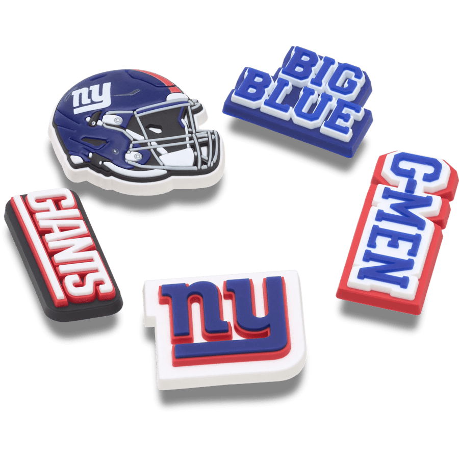 NFL New York Giants 5 Pack Jibbitz Shoe Charm | Crocs Quality