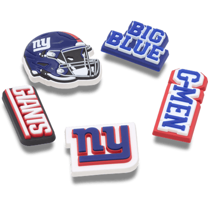 NFL New York Giants 5 Pack Jibbitz Shoe Charm | Crocs Quality