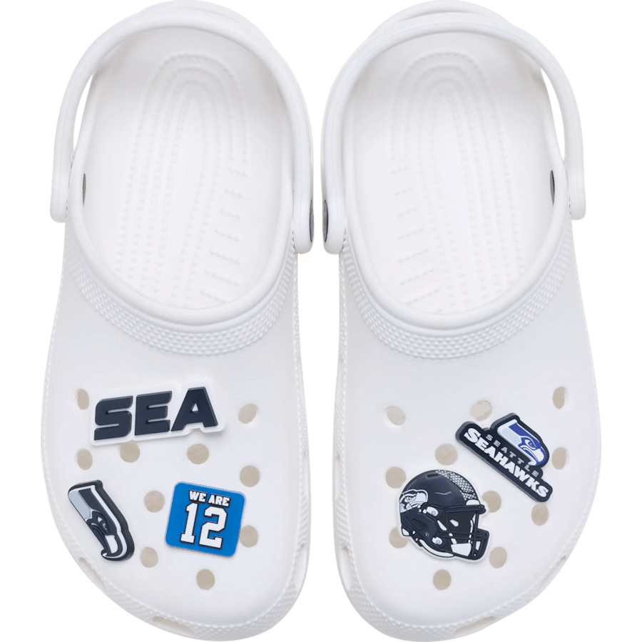 NFL Seattle Seahawks 5 Pack Jibbitz Shoe Charm | Crocs New