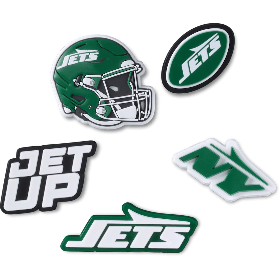 NFL New York Jets 5 Pack Jibbitz Shoe Charm | Crocs Value