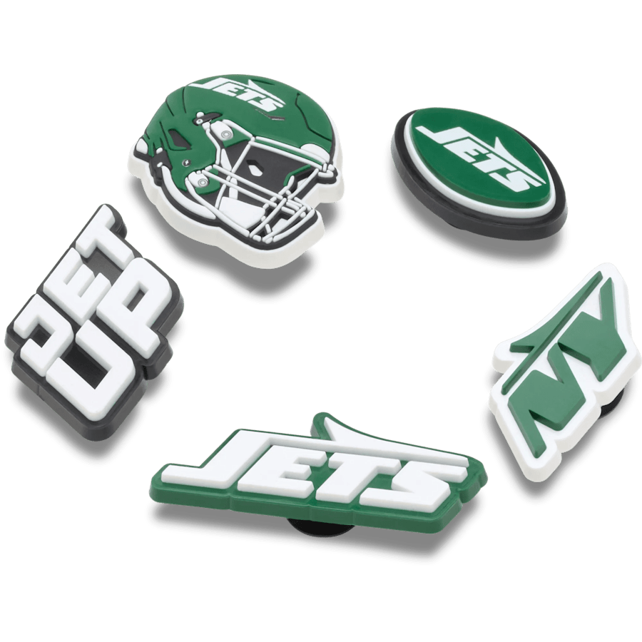NFL New York Jets 5 Pack Jibbitz Shoe Charm | Crocs Value