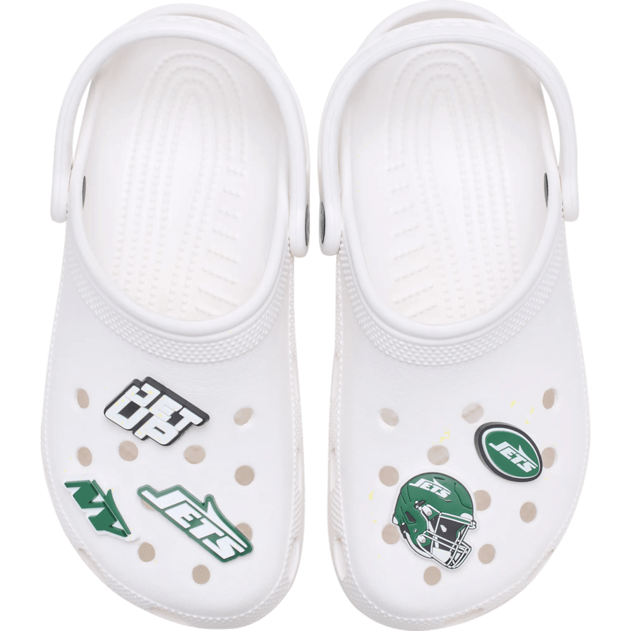 NFL New York Jets 5 Pack Jibbitz Shoe Charm | Crocs Value