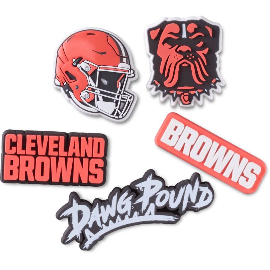 NFL Cleveland Browns 5 Pack Jibbitz Shoe Charm | Crocs Great Value