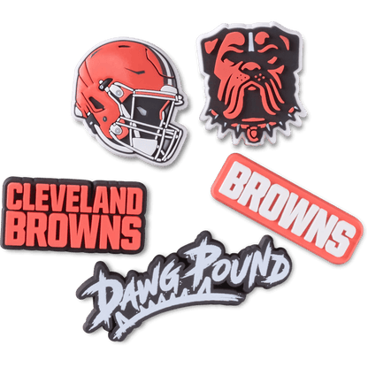 NFL Cleveland Browns 5 Pack Jibbitz Shoe Charm | Crocs Great Value