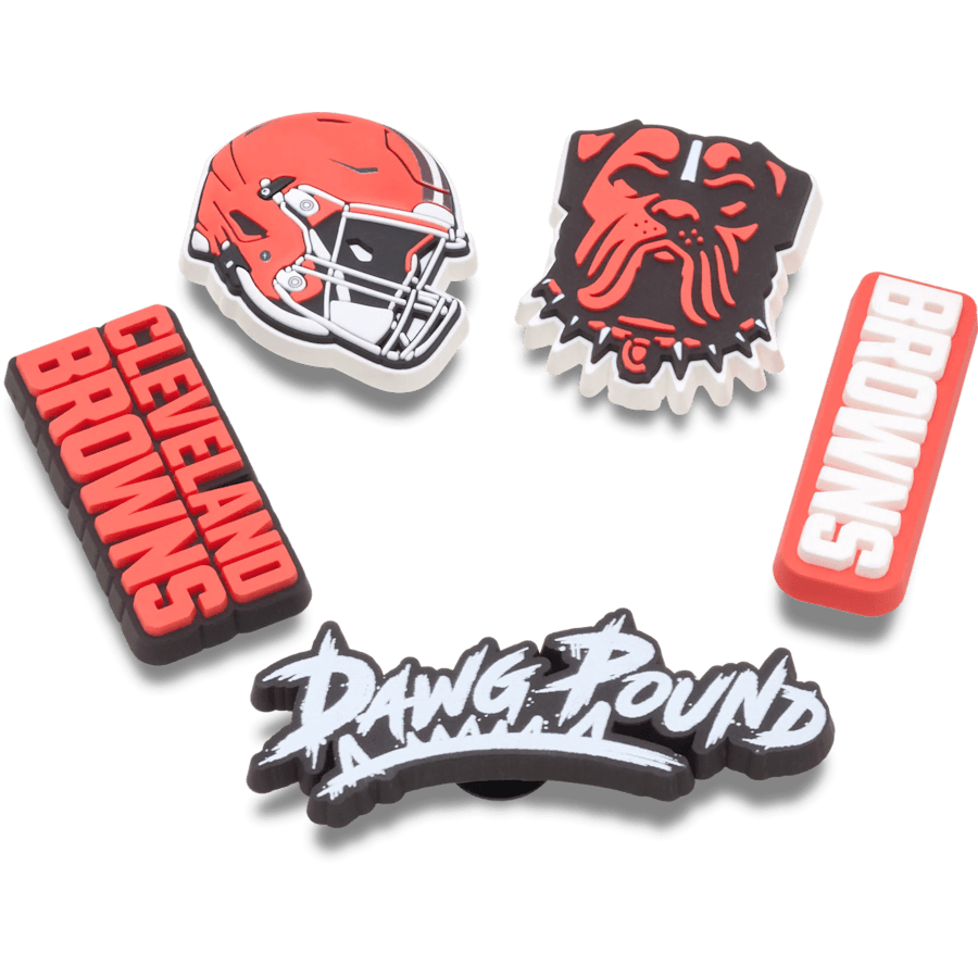 NFL Cleveland Browns 5 Pack Jibbitz Shoe Charm | Crocs Great Value
