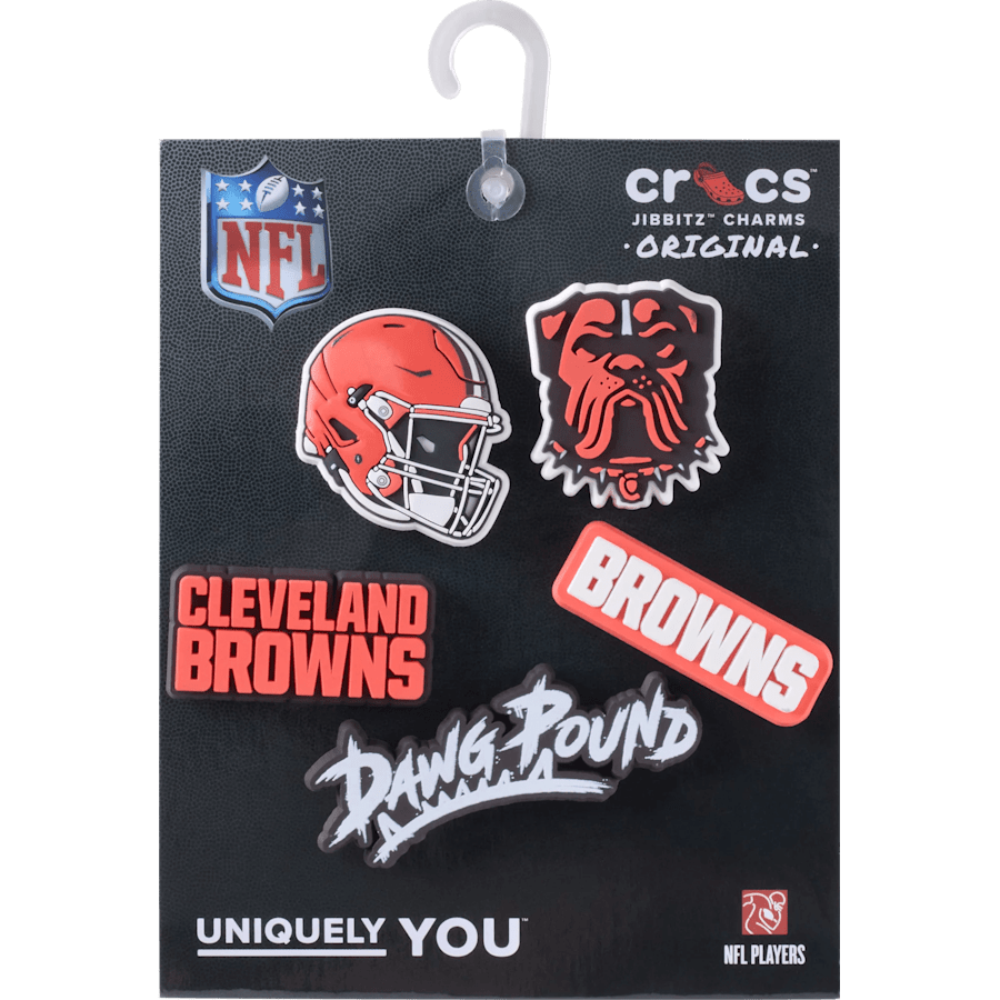 NFL Cleveland Browns 5 Pack Jibbitz Shoe Charm | Crocs Great Value