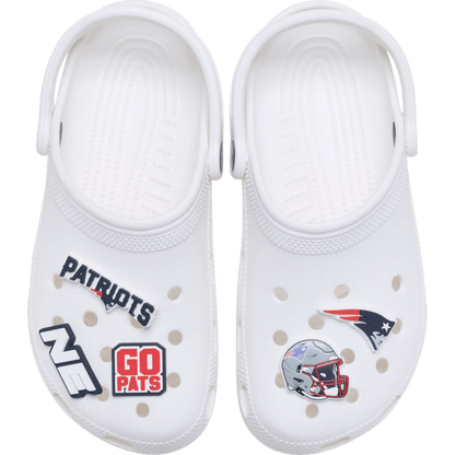 NFL New England Patriots 5 Pack Jibbitz Shoe Charm | Crocs Featured