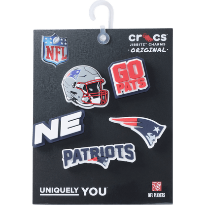 NFL New England Patriots 5 Pack Jibbitz Shoe Charm | Crocs Featured