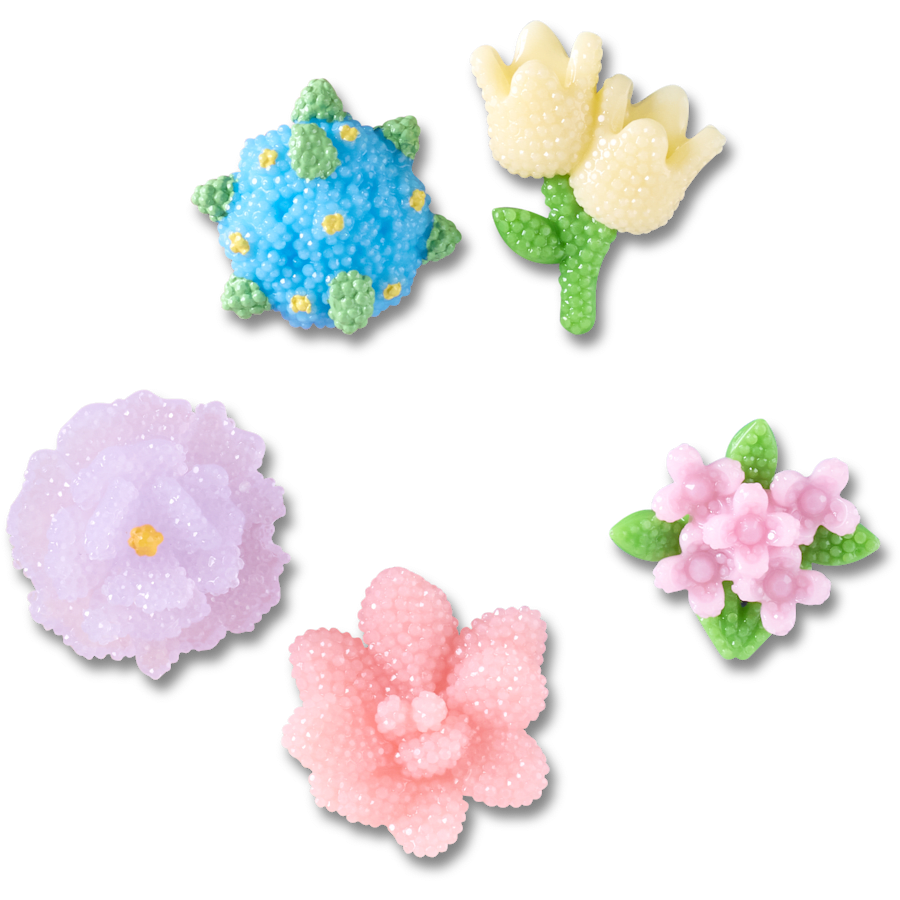 Beaded Flowers 5 Pack Jibbitz™ charms | Crocs Exclusive