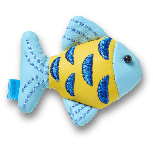 Blue and Gold Sparkle Fish Jibbitz™ charms | Crocs Recommended