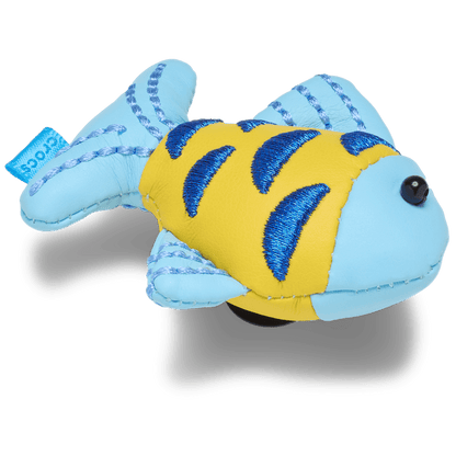 Blue and Gold Sparkle Fish Jibbitz™ charms | Crocs Recommended