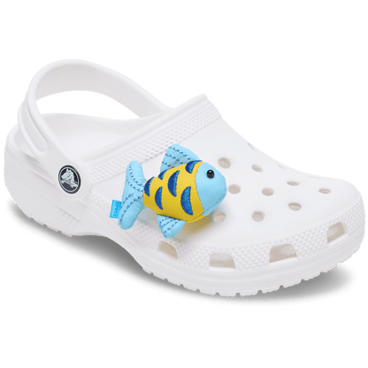 Blue and Gold Sparkle Fish Jibbitz™ charms | Crocs Recommended