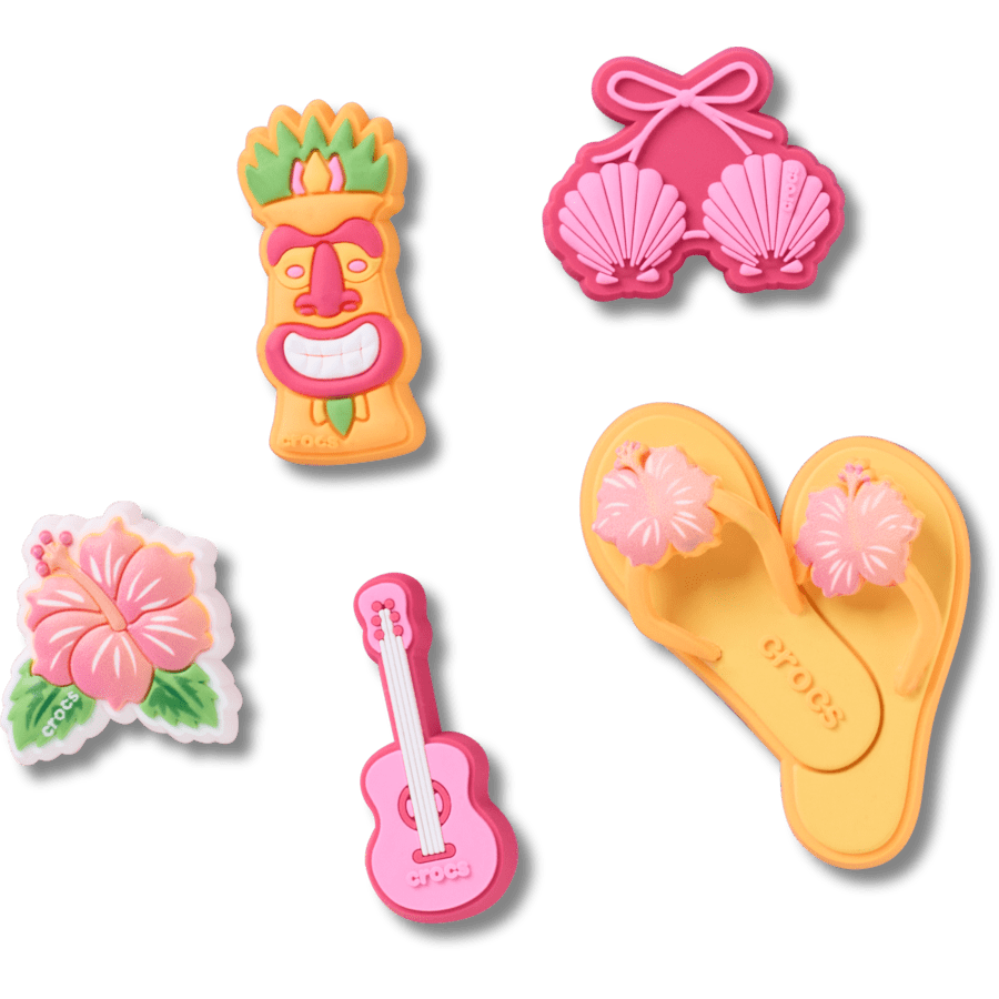Tiki Vacation 5 Pack Jibbitz™ charms | Crocs Discount