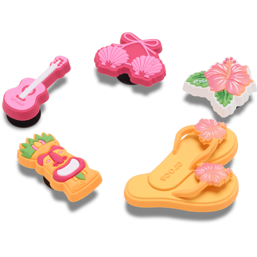 Tiki Vacation 5 Pack Jibbitz™ charms | Crocs Discount