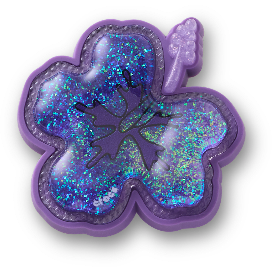Squish Purple Hibiscus Jibbitz™ charms | Crocs Everyday