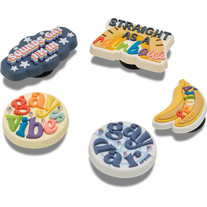Irreverent Pride 5 Pack Jibbitz™ charms | Crocs Popular