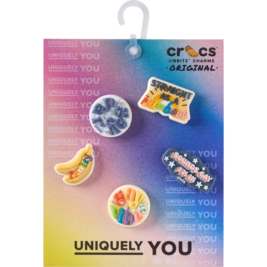 Irreverent Pride 5 Pack Jibbitz™ charms | Crocs Popular