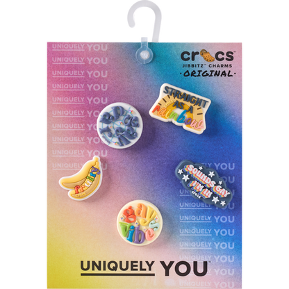 Irreverent Pride 5 Pack Jibbitz™ charms | Crocs Popular