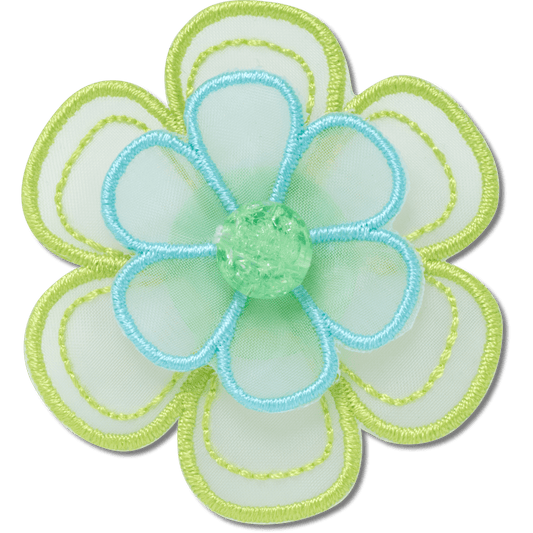 Green Mesh Flower Jibbitz™ charms | Crocs Classic