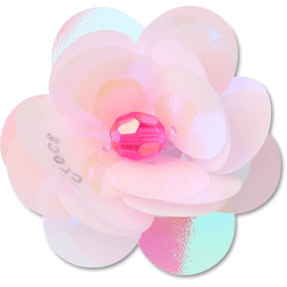 Sequin Pink Flower Jibbitz™ charms | Crocs New