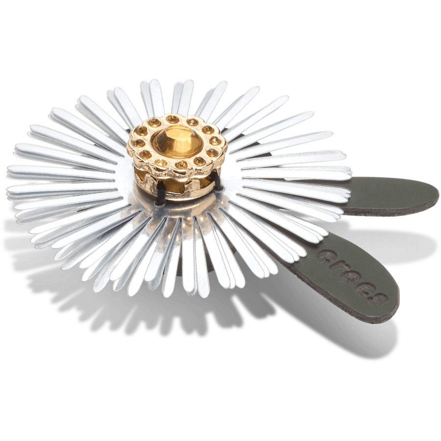 Silver Sequin Flower Jibbitz™ charms | Crocs Popular