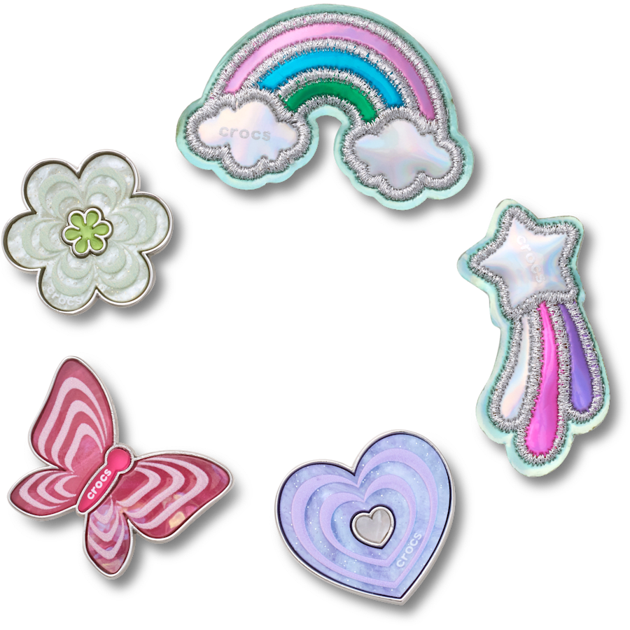 Funky Girly Icons 5 Pack Jibbitz™ charms | Crocs Trending