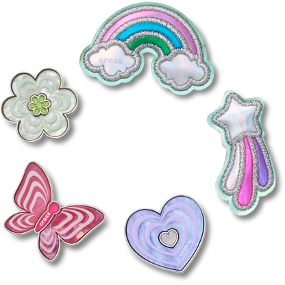 Funky Girly Icons 5 Pack Jibbitz™ charms | Crocs Trending