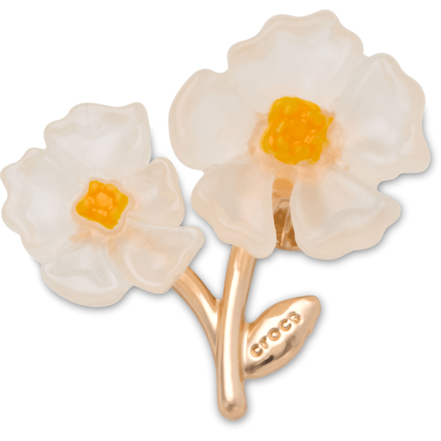 White Floral Blossom Jibbitz™ charms | Crocs Top Pick