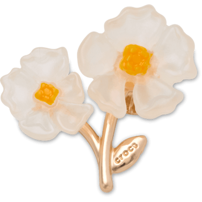 White Floral Blossom Jibbitz™ charms | Crocs Top Pick