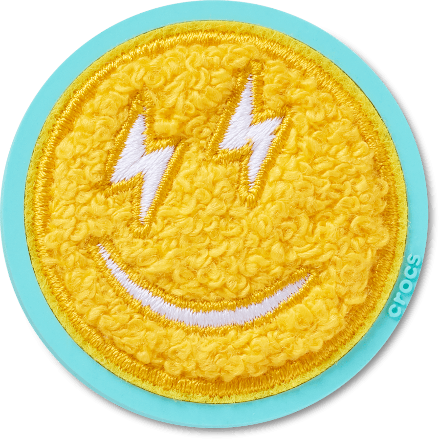 Mega Chenille Happy Face Jibbitz™ charms | Crocs Premium