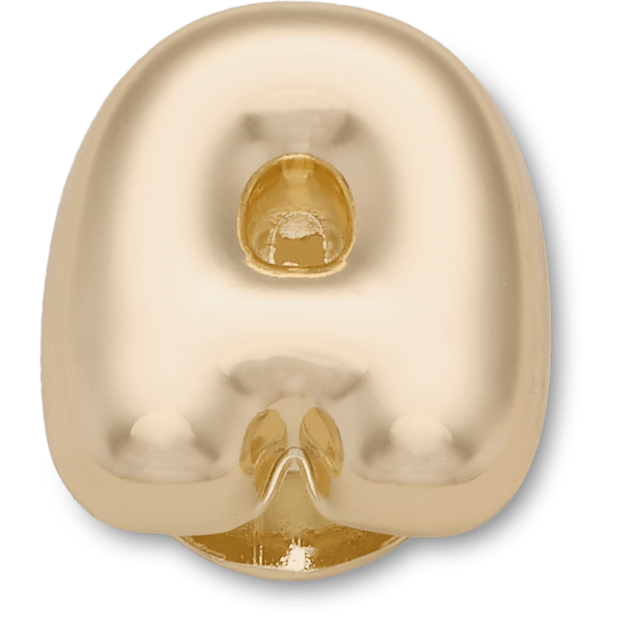 Gold Bubble Letter A Jibbitz™ charms | Crocs Discount