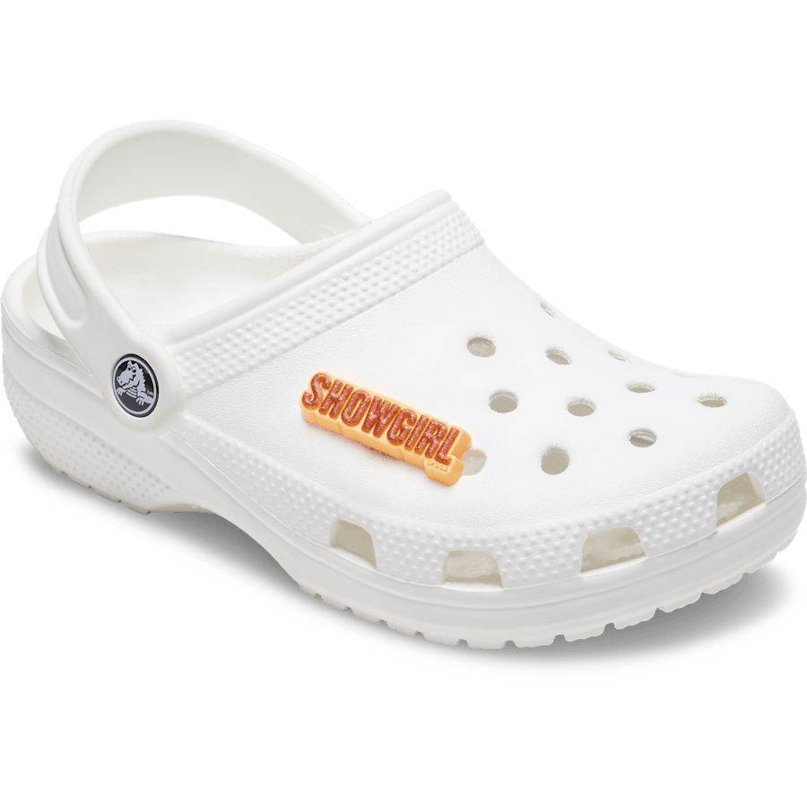 Orange Glitter Sign Jibbitz™ charms | Crocs Everyday