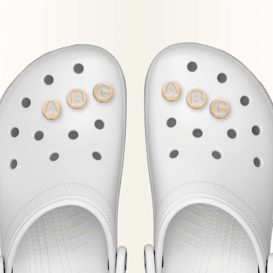 Gold Letter A-Z Jibbitz Shoe Charm | Crocs Best Price
