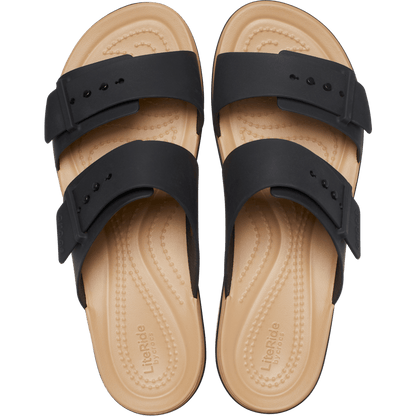 Brooklyn Buckle Matte Wrap Low Wedge | Crocs Recommended