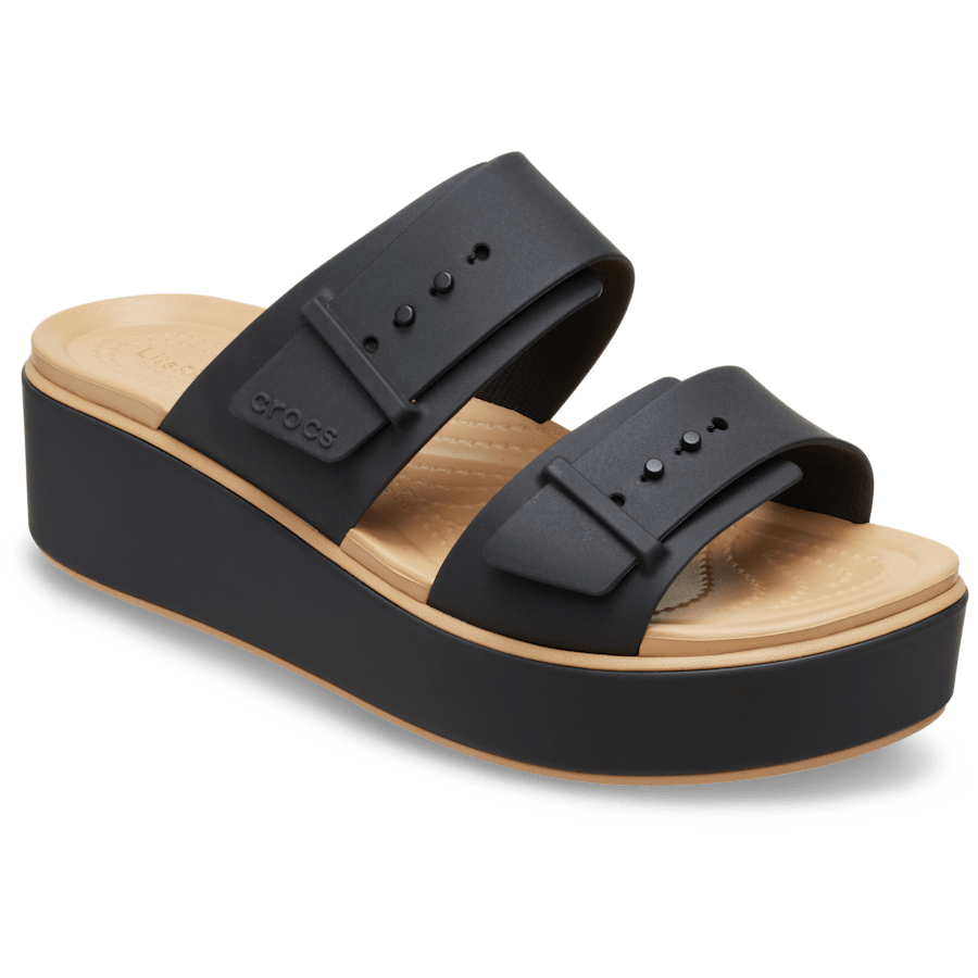 Brooklyn Buckle Matte Wrap Low Wedge | Crocs Recommended
