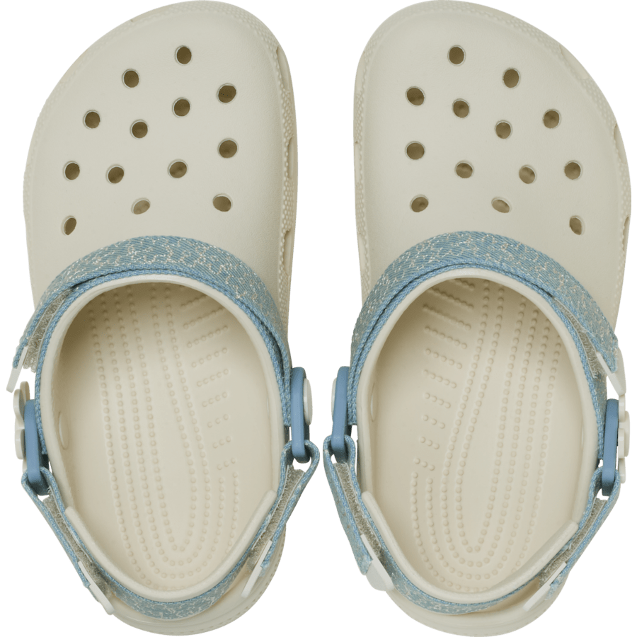 Kids’ Classic Denim Flower Adjustable Backstrap Clog | Crocs Essential